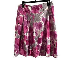 Allison Taylor Linen Floral Skirt